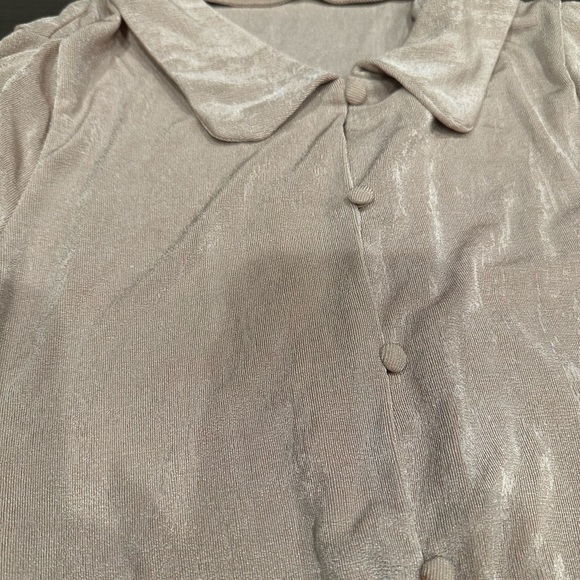 Pellucid - Button Front Polo Top | small - Picture 4 of 7